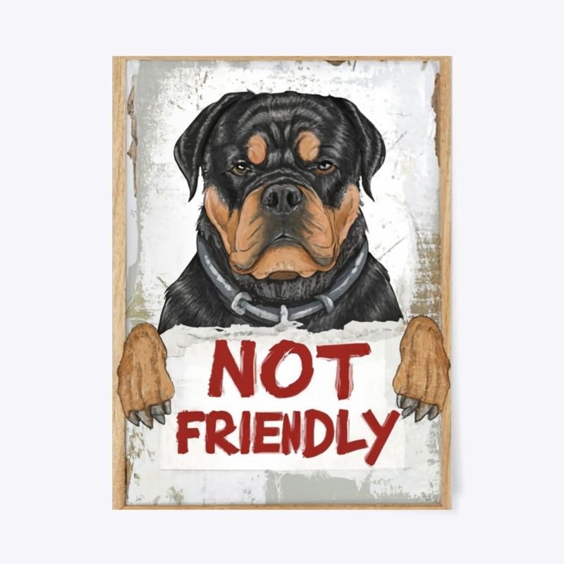 Rottweiler Warning Sign