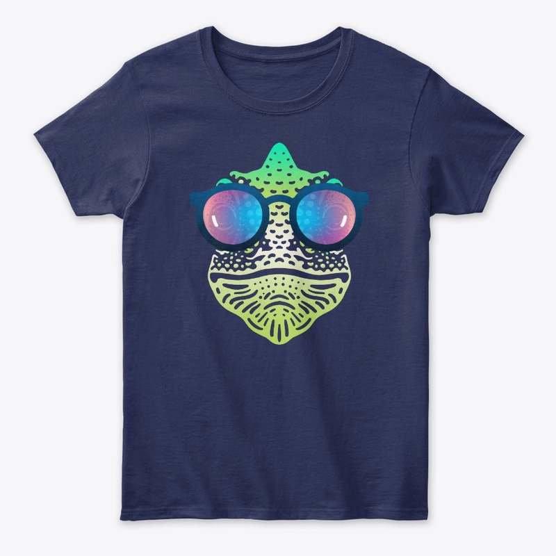Cute Chameleon in Sunglasses (clr+sg06)