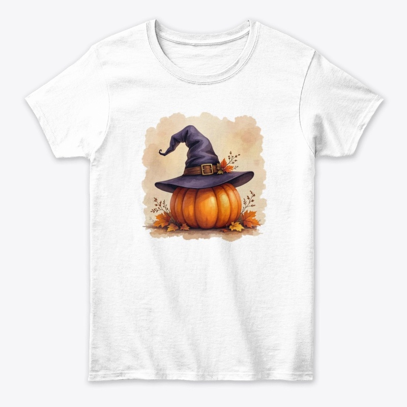 Cozy Witch Hat on Pumpkin