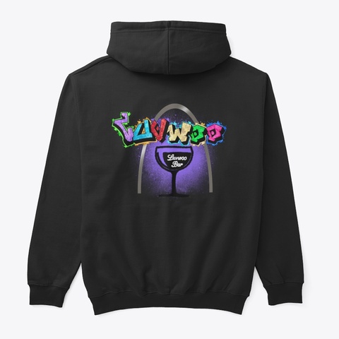 Luvwoo Graphic Back Black T-Shirt Back