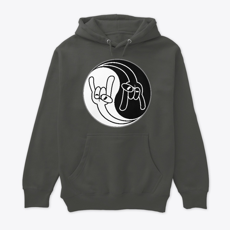 Heavy Metal Devil Horns Yin Yang