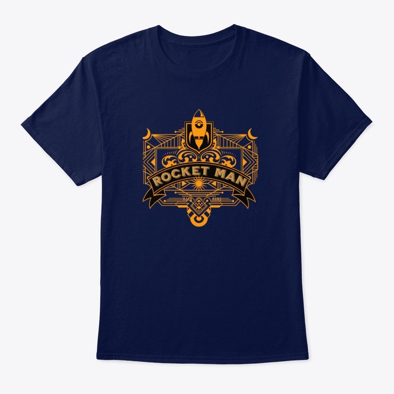 rocket man logo tshirts