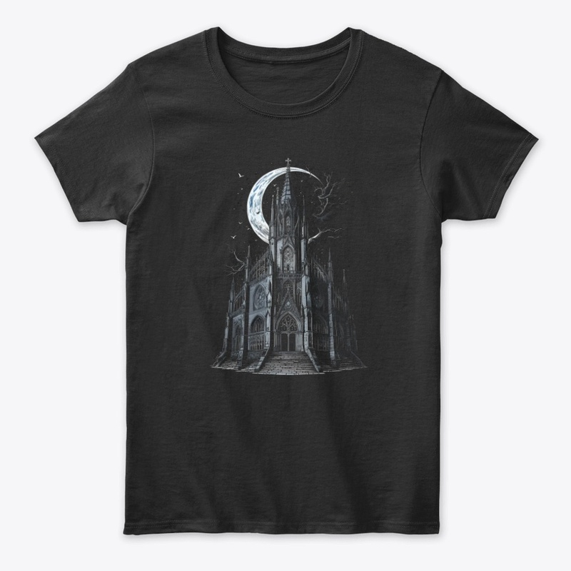 Moonlit Gothic Cathedral