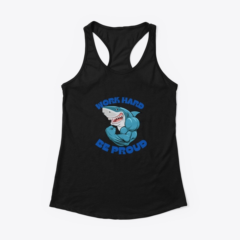 gym motivation shark design