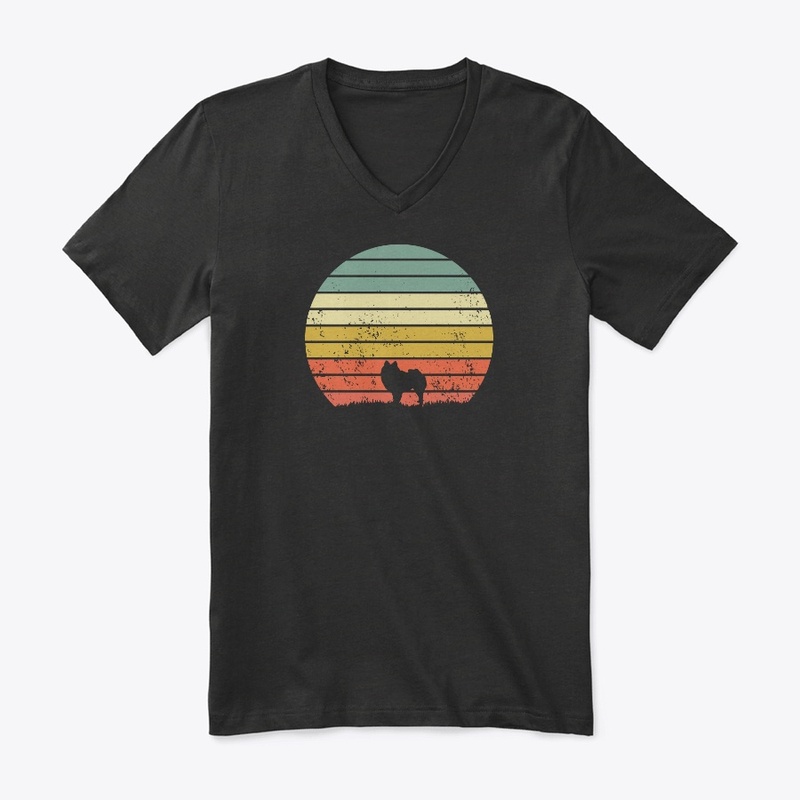 Pomeranian Retro Sunset Dog Lover