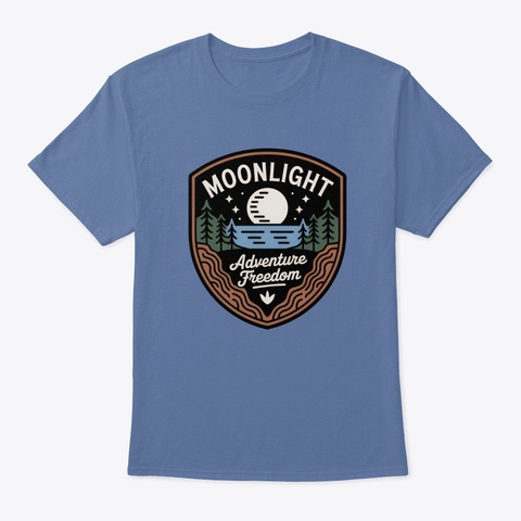 Moonlight  Denim Blue áo T-Shirt Front