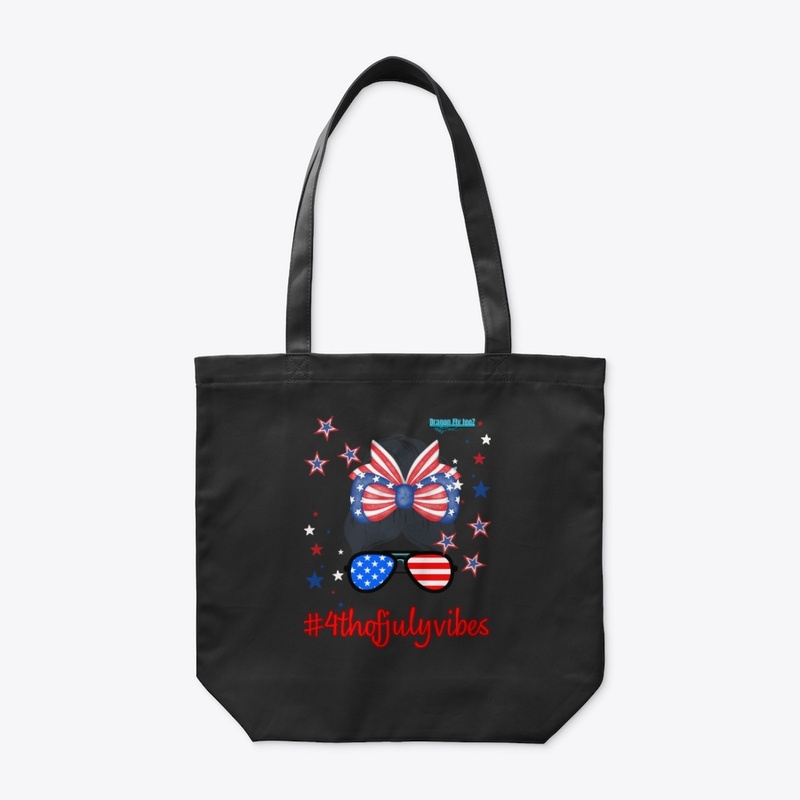 4th of JULY-TOTE BAG-Hair in a bun