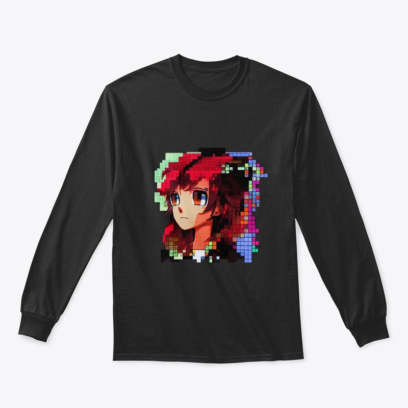 Mosaic anime girl