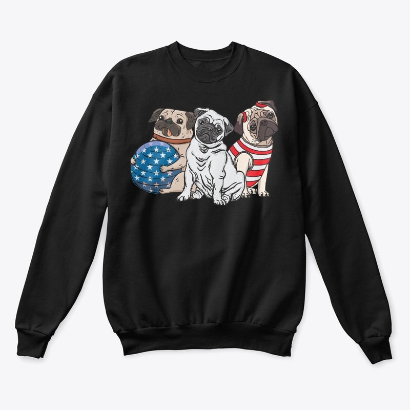 Patriotic 4th Of July Pug Lover Gift