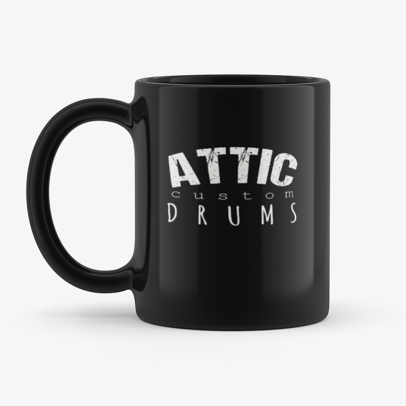 Attic Custom Drums Black Mug