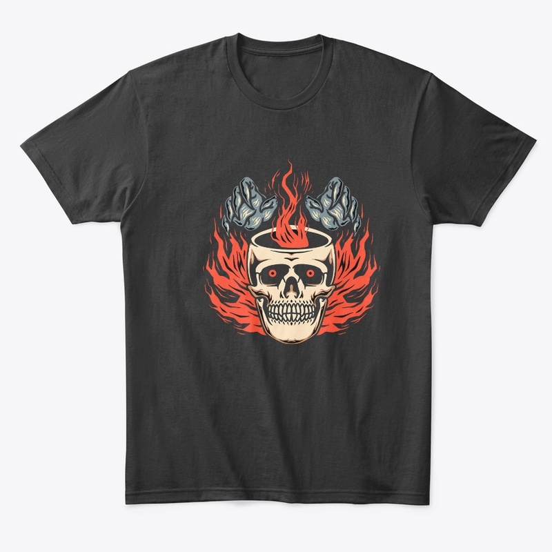 SKELETON ON FIRE