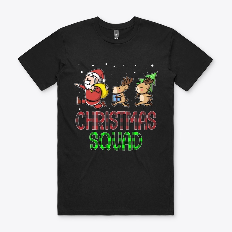 Funny Christmas Squad Santa Reindeer Kid