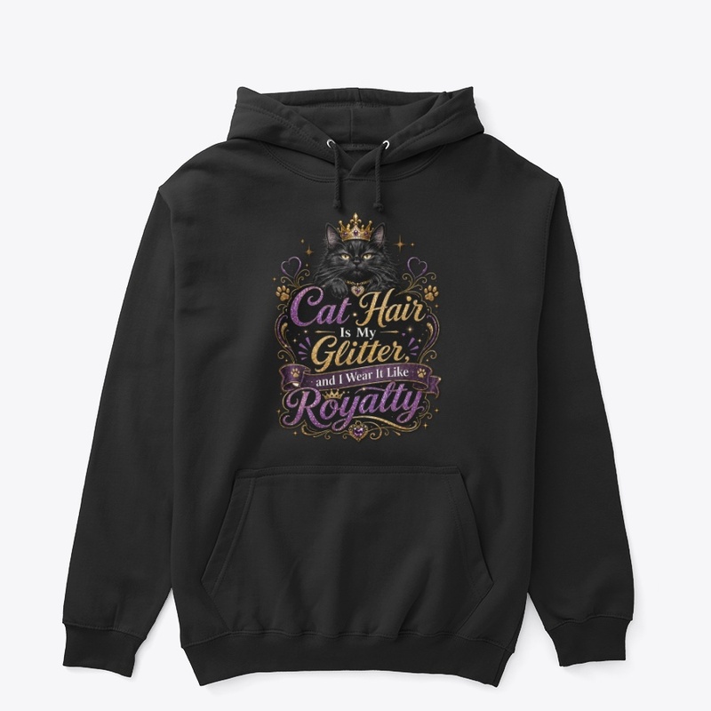 Cat Hair Glitter Dark Clothing &amp; Mug