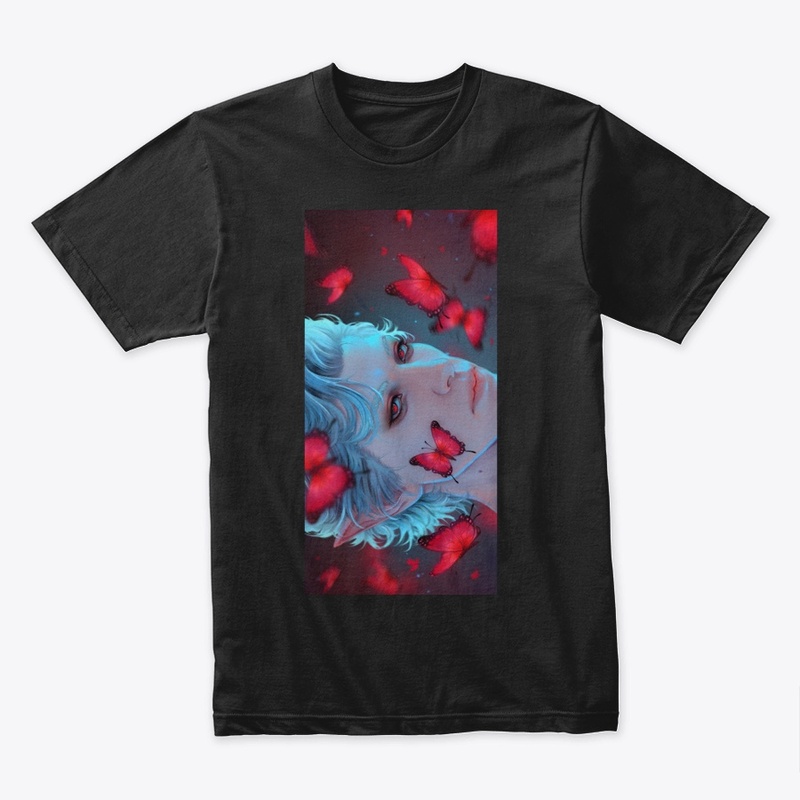 Red butterflies