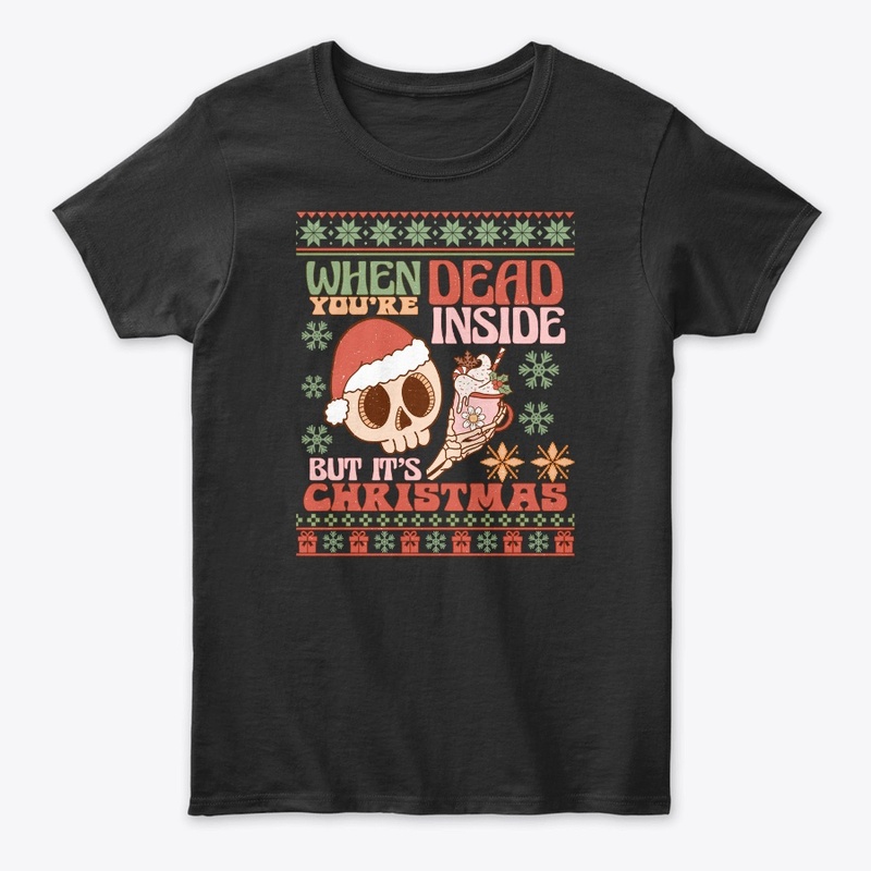 skeleton jolly af ugly christmas sweater