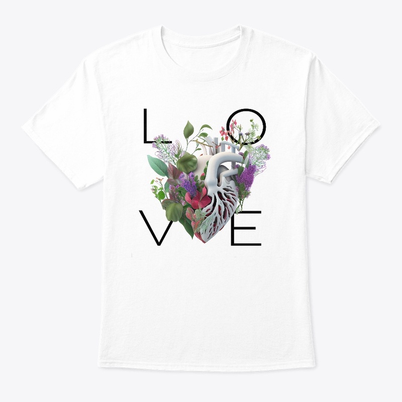 LOVE Blossom Floral Heart