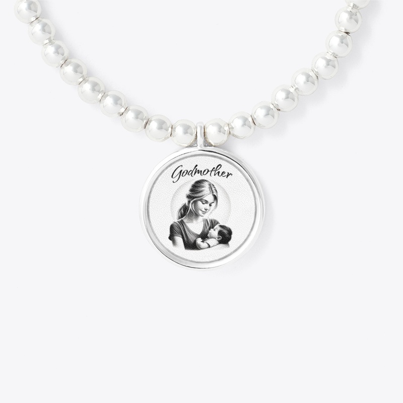 Godmother Pencil Drawing Baptism