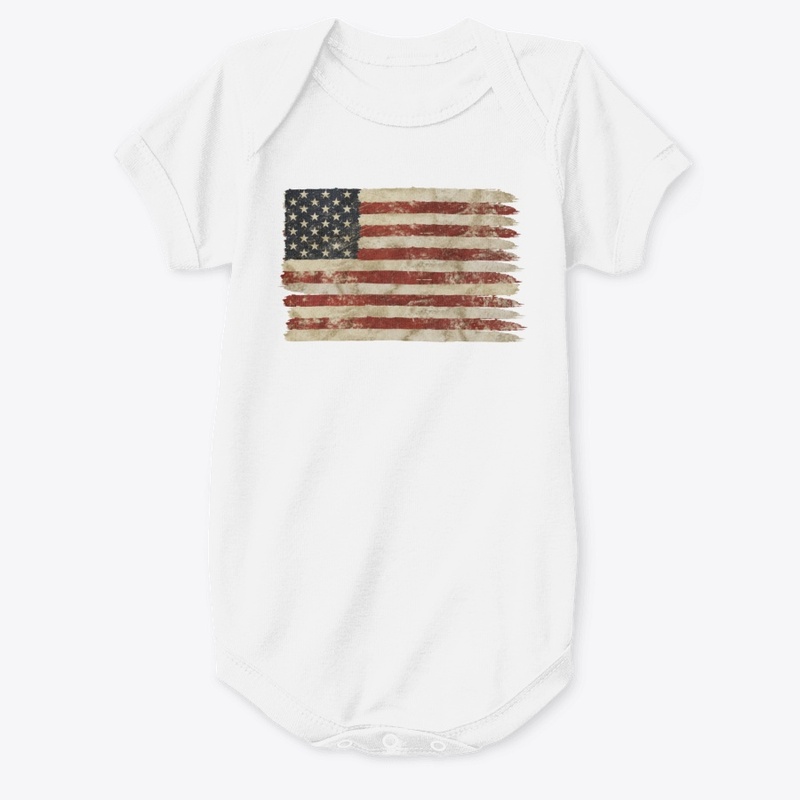 Weathered  American Flag