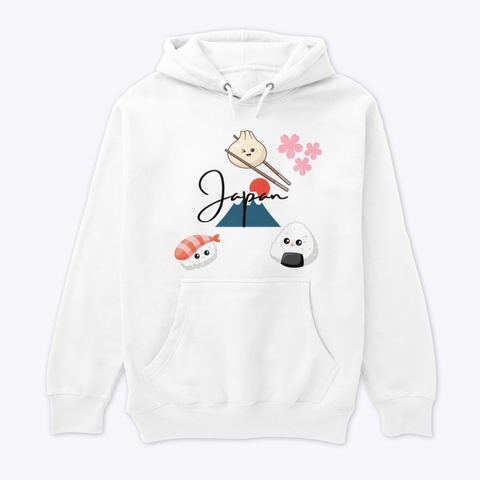 Kawaii Japan White T-Shirt Front