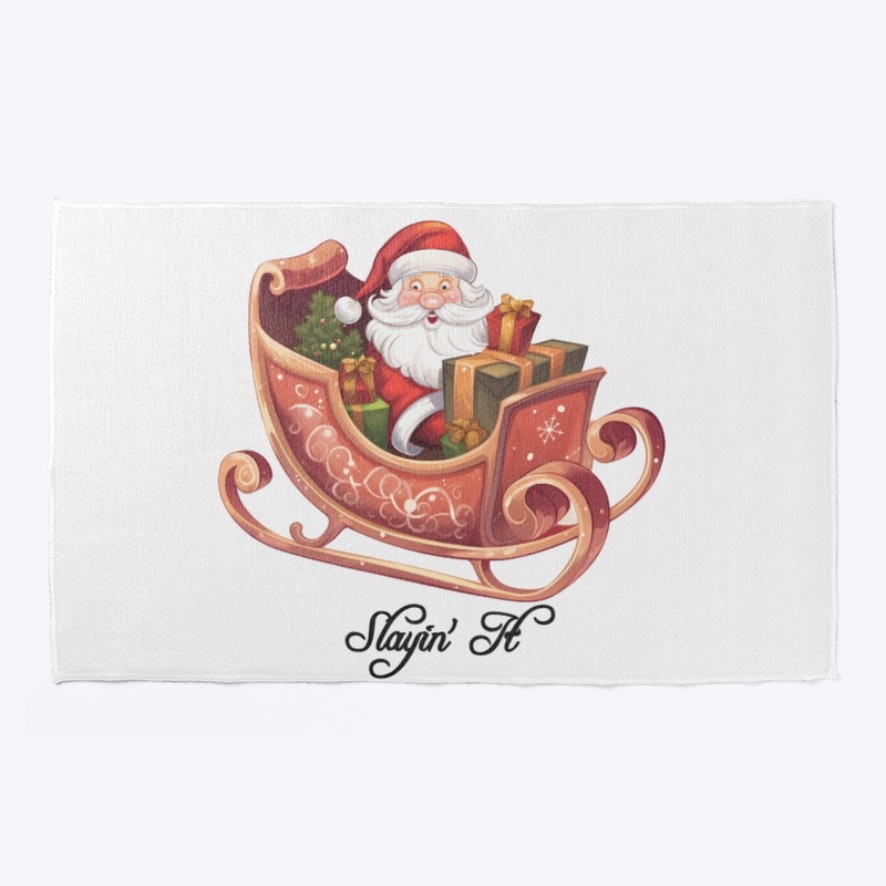 Slayin' It White Santa Design 1