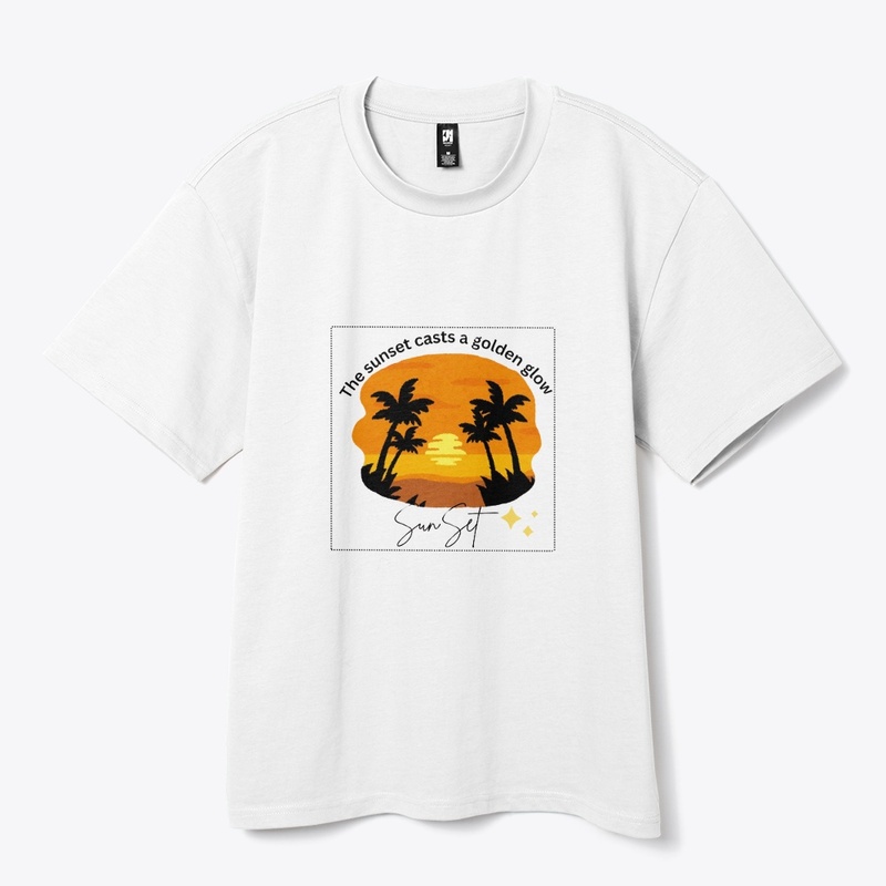 Unisex clothes sunset design