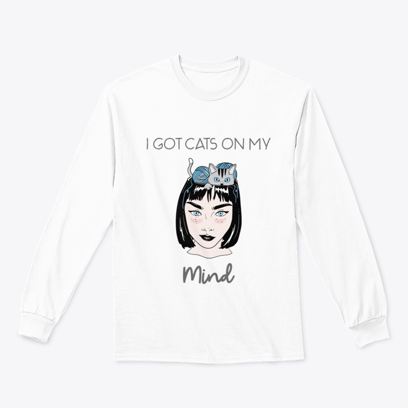 Cats on My Mind Design | Cat Tee