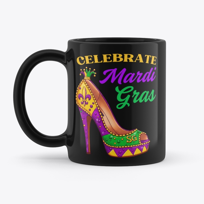 Mardi Gras Stiletto High Heel