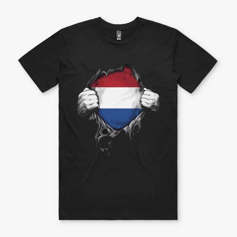 Dutch flag riped open