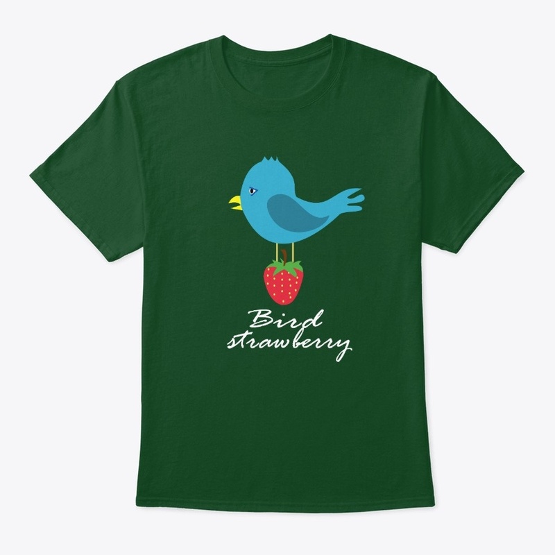 Bird and Strawberry 