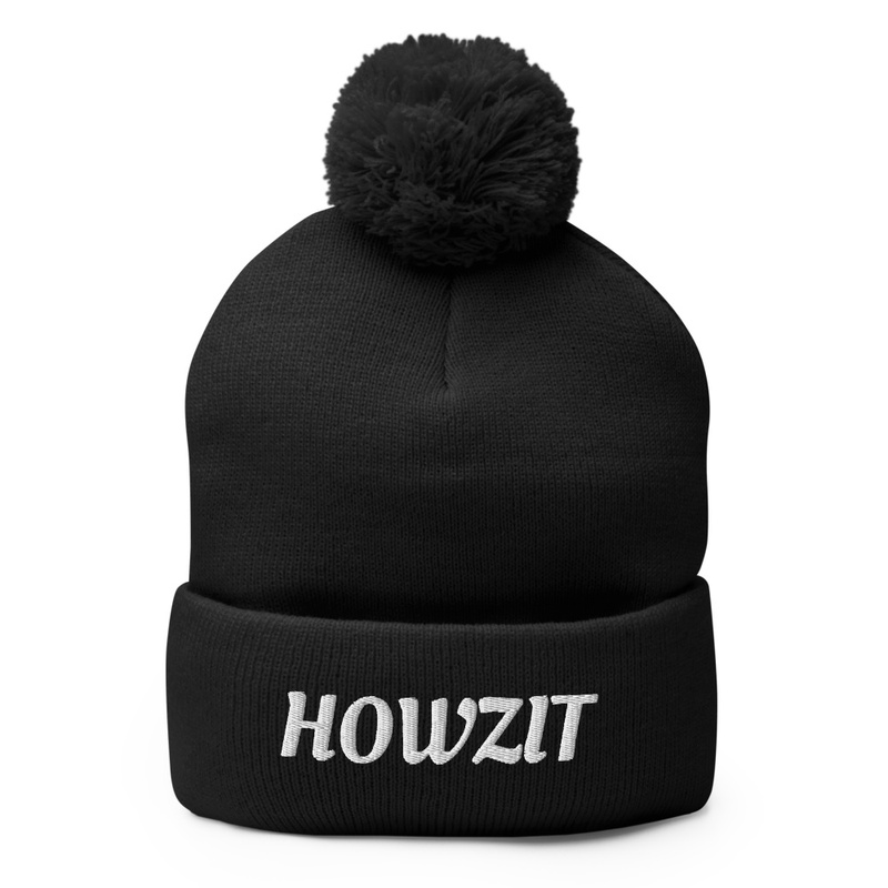 Howzit pom pom beanie