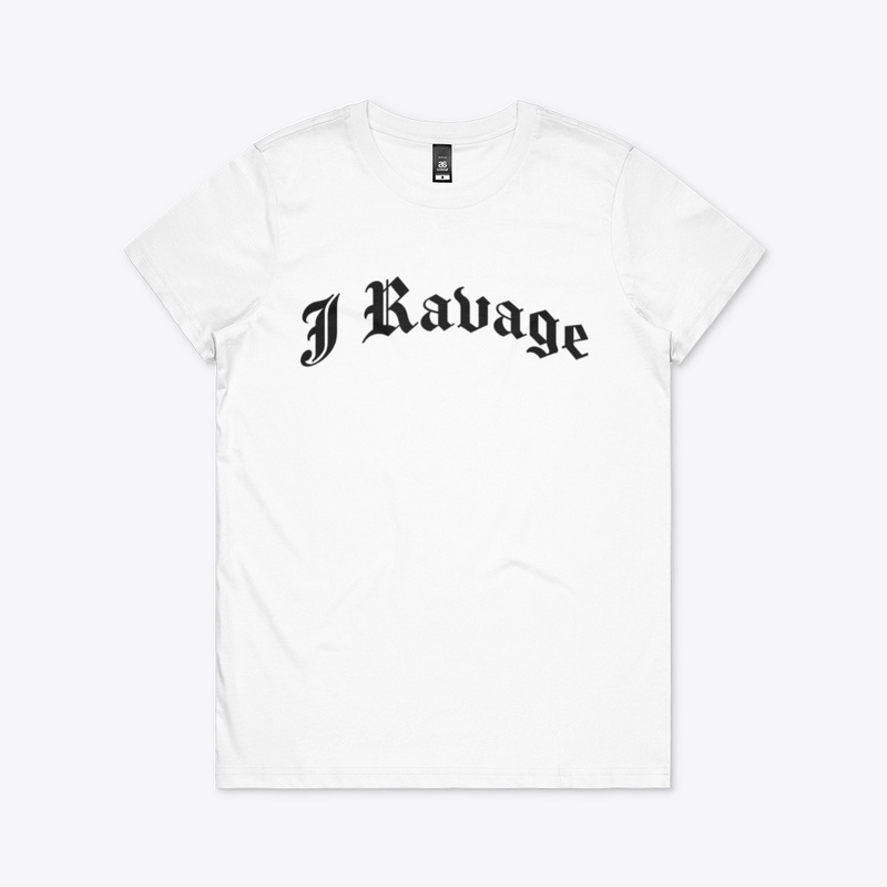 J Ravage Name Text Black