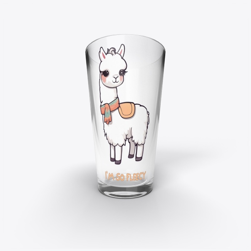 Cute Llama with Scarf & Saddle