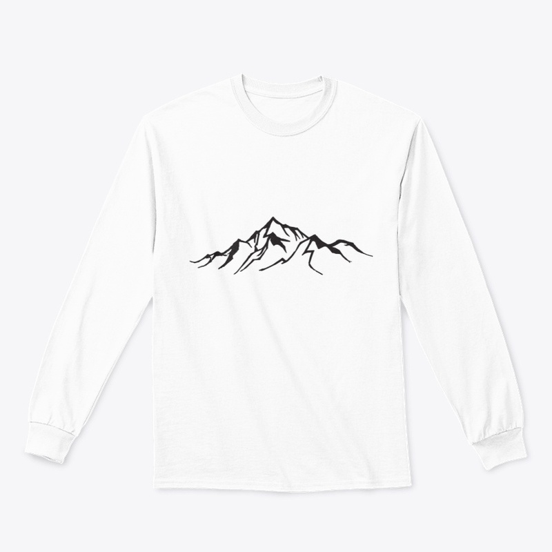 mountain print graphic tees