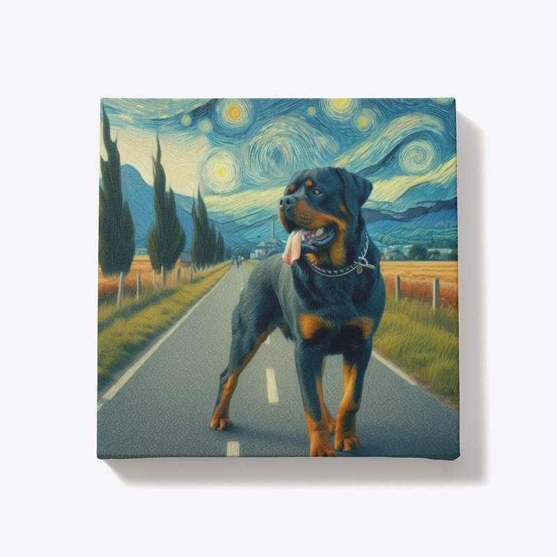 Rottweiler Starry Night 