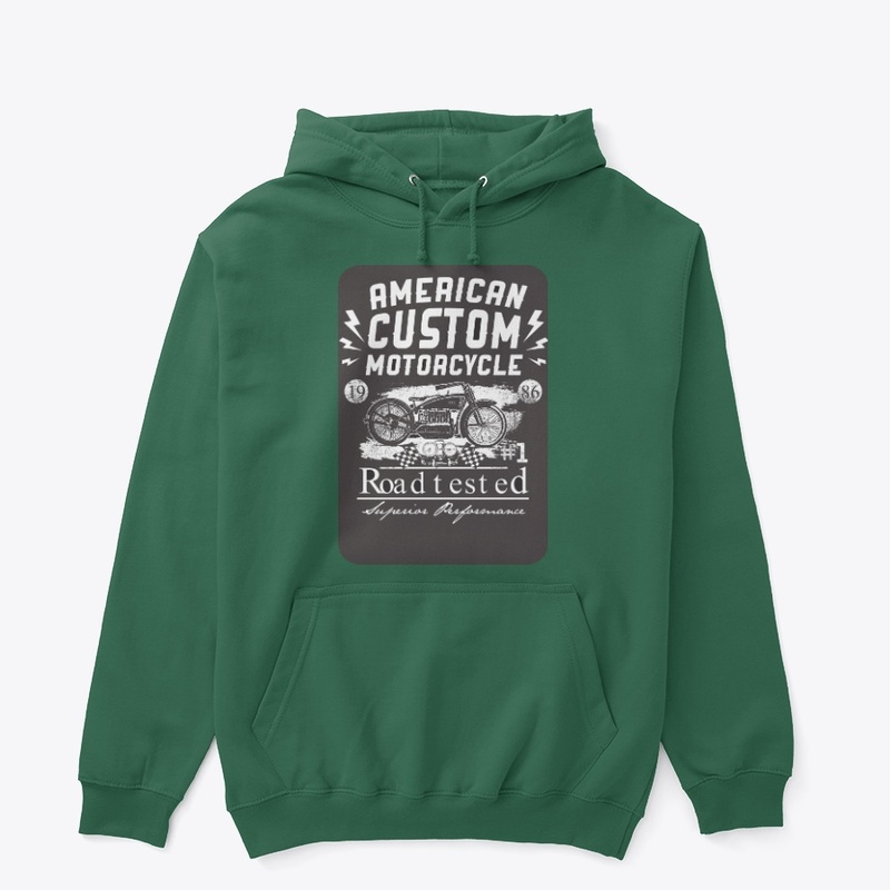 Retro sign of custom motorcycles