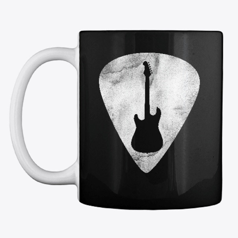Left Handed Guitar Pick Silhouette