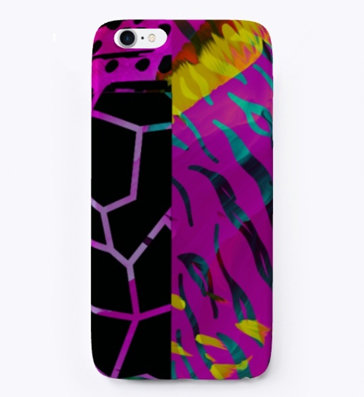 Fluorescent Safari Zebra pattern  