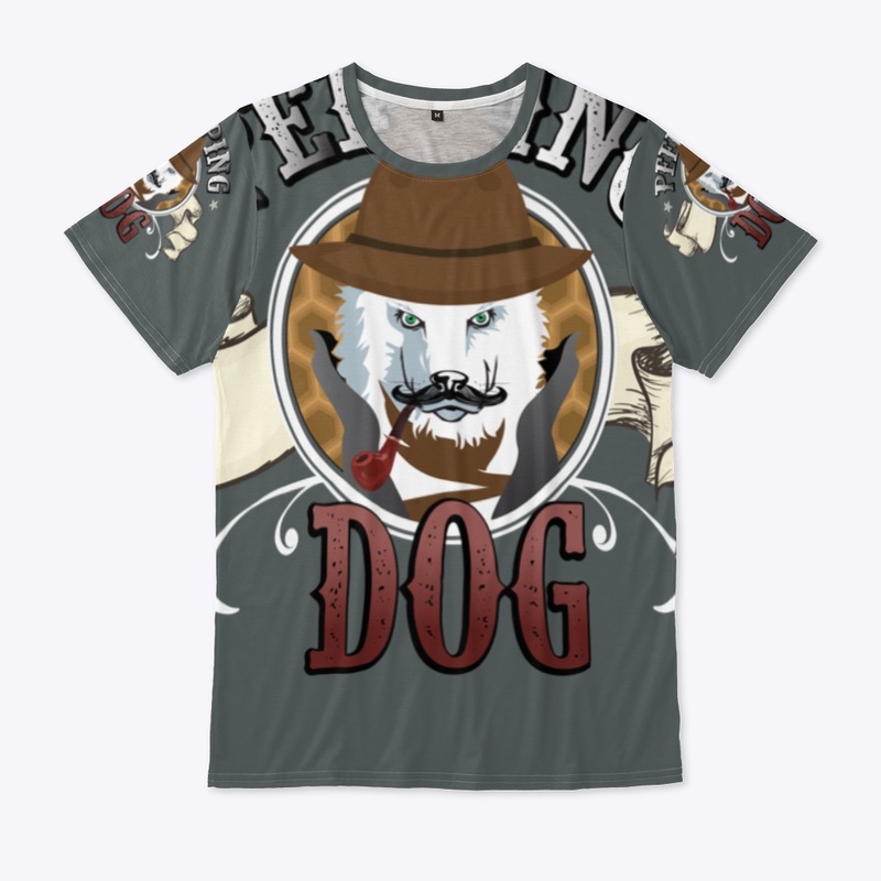 Peeping Dog All-Over-Print T-Shirt