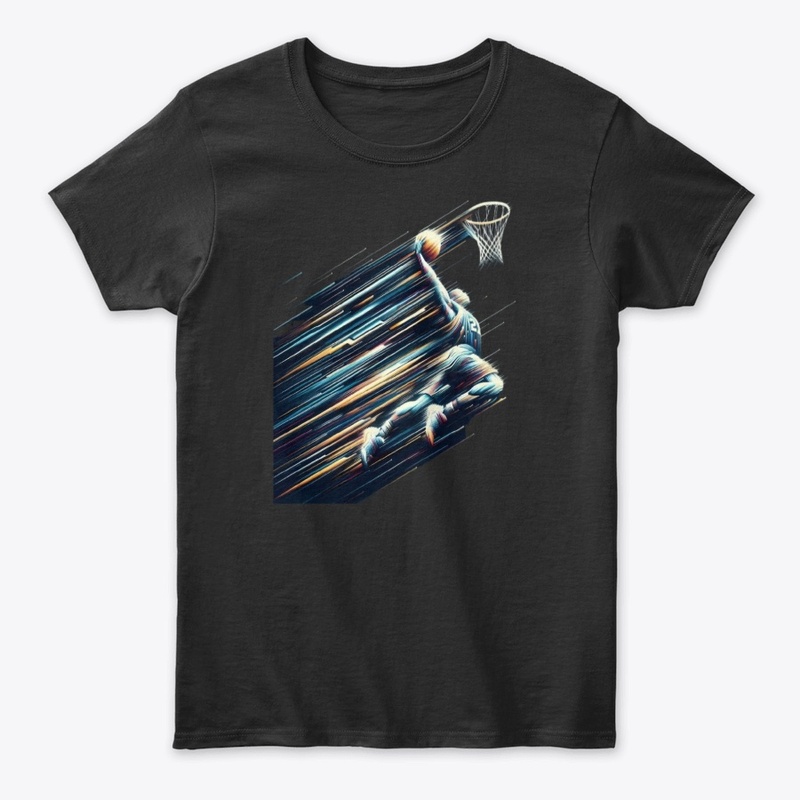 Motion Blur Dunk – Explosive Abstract 