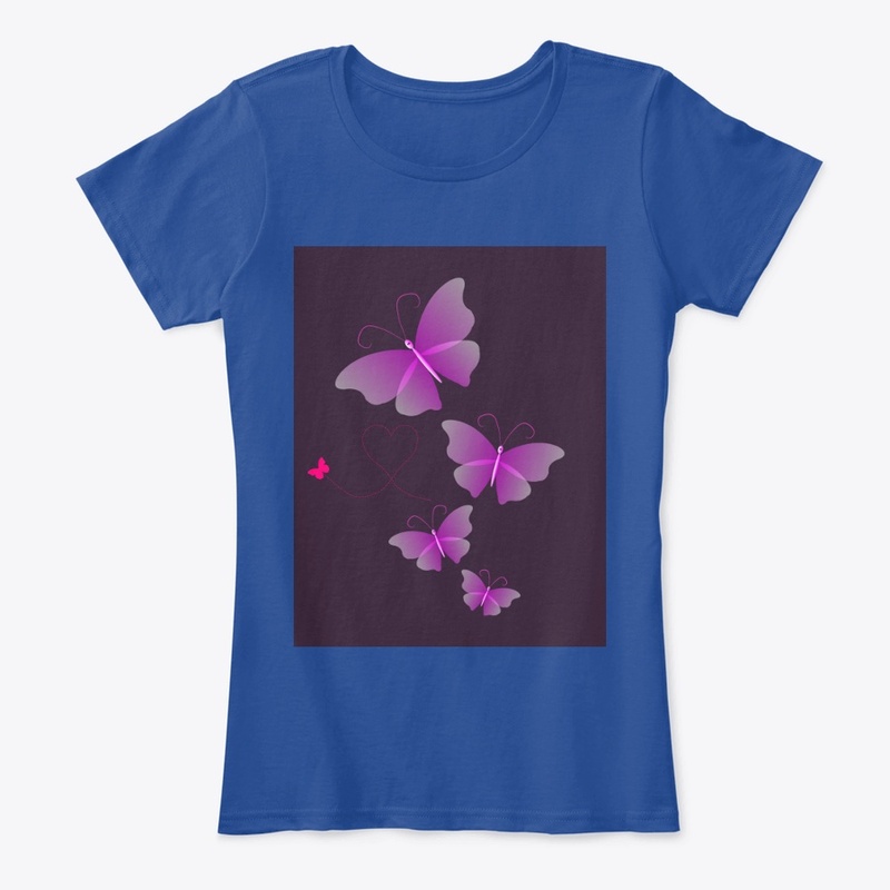 Butterfly tee for women's