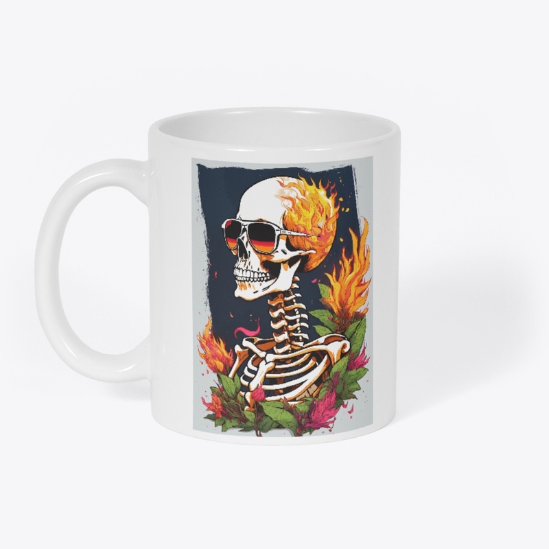 Blaze and skull rockwear t-shirt