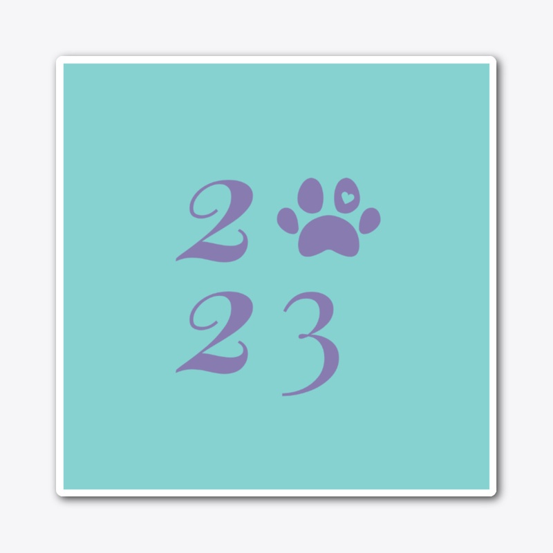 2023 Turquoise and Purple Dog Mom Merch