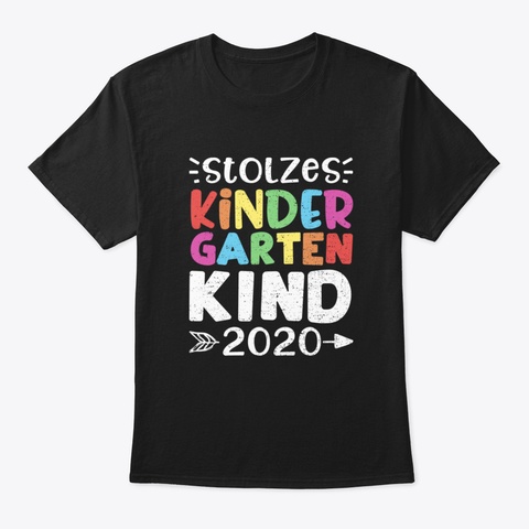 Stolzes Kindergartenkind 2020 Gzpi0 Black T-Shirt Front