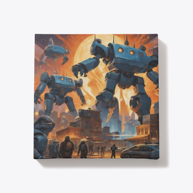 Large robot t-shirt