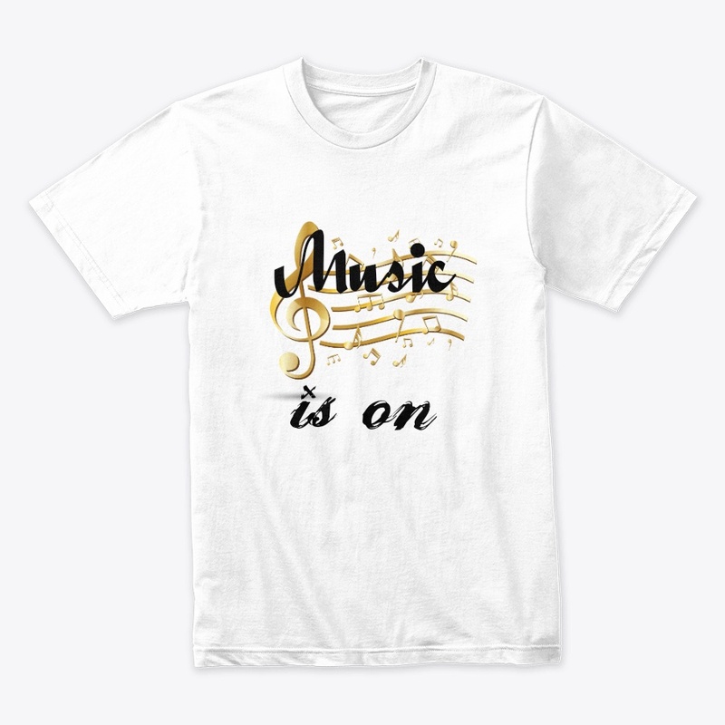 Music is on tees,music notes,rhythm,rock
