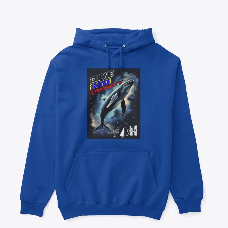 Dive into infinity Whale Unisex Hodie