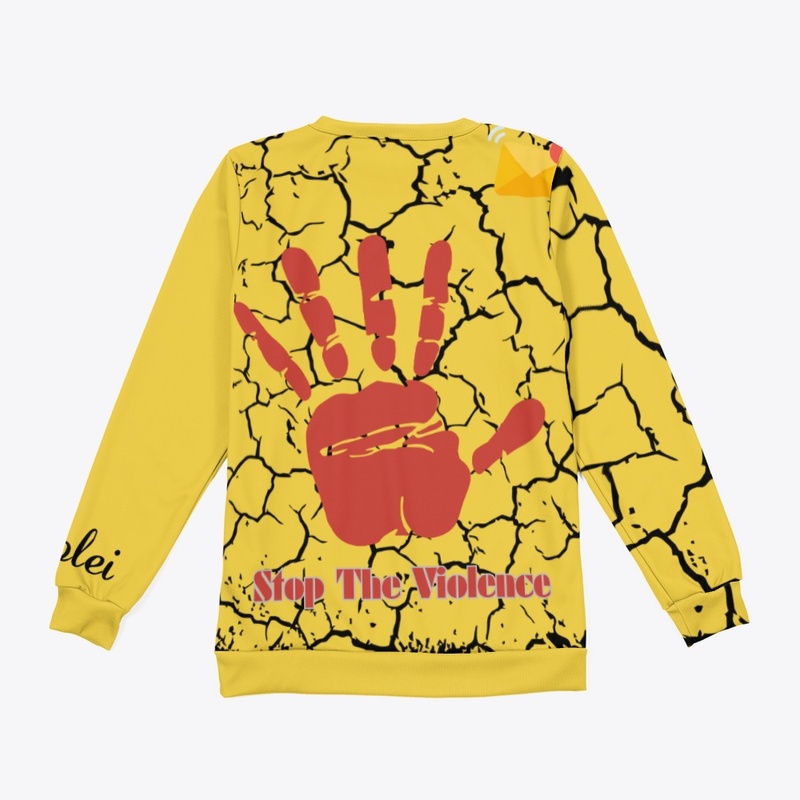Stop Violence All-Over-Print Sweatshirt 