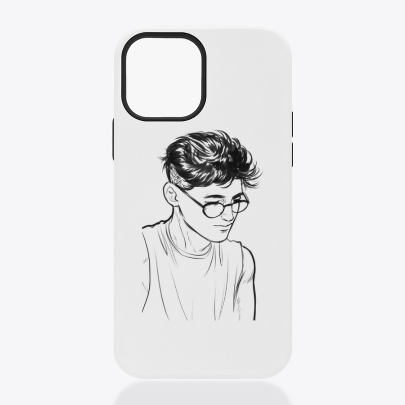 Sad boy mobile case