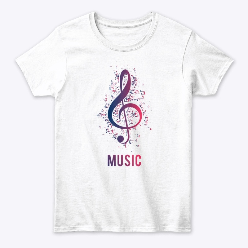 Colorful Music Treble Clef