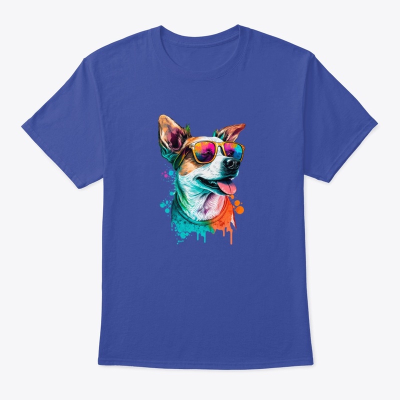Happy Dog Wearing Glasses 1